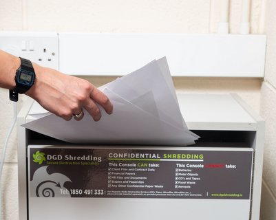 Document shredding process
