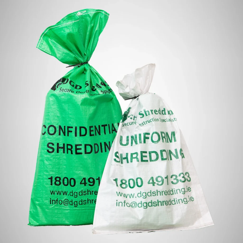 DGD Shredding - Heavy Duty Bags; Mobile Onsite Shredding; Offsite Shredding; On-Demand Service; Regular Scheduled Service; Bulk Clear Out; Nationwide