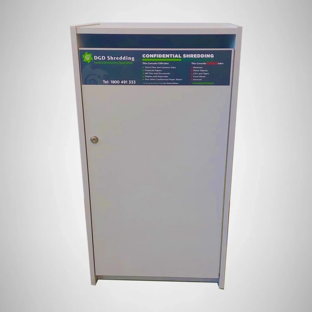DGD Shredding - Standard Console; Mobile Onsite Shredding; Offsite Shredding; On-Demand Service; Regular Scheduled Service; Bulk Clear Out; Nationwide